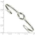 thumbnail image 2 of Sterling Silver Knot White Bangle Bracelet, 2 of 5