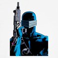 thumbnail image 3 of CafePress - G.I. Joe Snake Eyes With Gun Men's Ringer T Shirt - 100% Cotton Ringed T-Shirt, 3 of 4