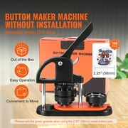 BENTISM Button Maker Machine Plastic 2.28 in / 58 mm, 100 Pieces