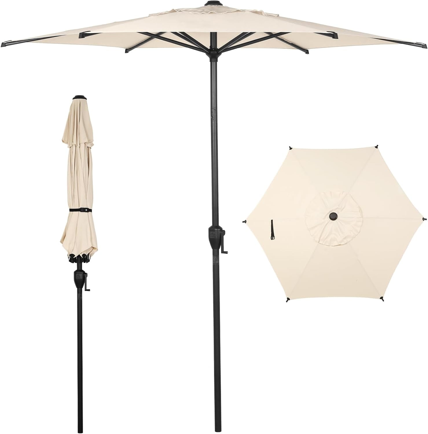 bellezza patio umbrella 6.5 ft Striped Italian Patio Umbrellas