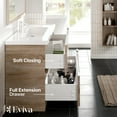 thumbnail image 5 of Eviva Smile 48" White Oak Freestanding Modern Bathroom Vanity w/ White Integrated Top, 5 of 7
