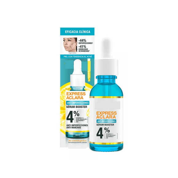 Serúm Garnier Express Booster 4% 30ml Momento de aplicación Día/Noche Tipo de piel Piel con tendencia al acné