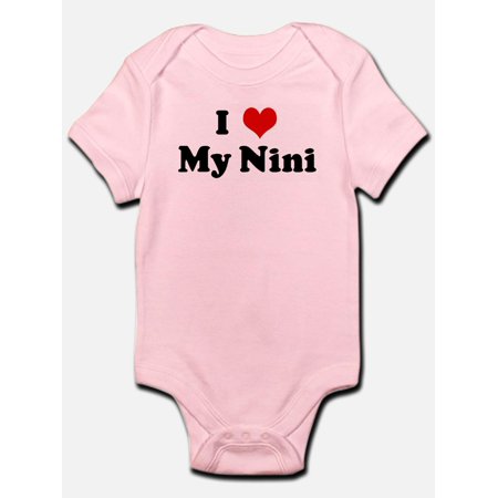 

CafePress - I Love My Nini Infant Bodysuit - Baby Light Bodysuit