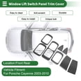 thumbnail image 2 of Unique Bargains Window Lift Switch Panel Trim Cover for Porsche Cayenne 2003-2010 Front Rear Car Door Window Control Button Sticker Deep Gray, 2 of 6