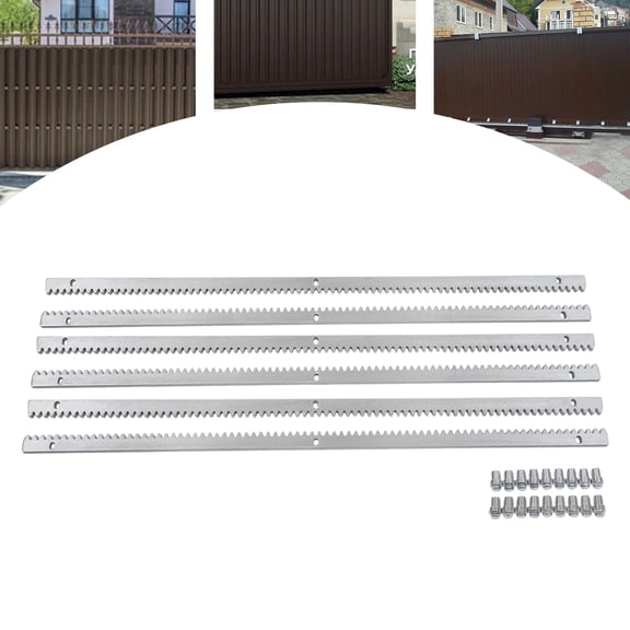 6 Pcs 4400LBS Automatic Sliding Gate Opener Rack Driven W Complete Kit for Villas, Factories, Parks