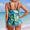 thumbnail image 3 of HUAXUN Women's Tankini Swimsuits Flowy Tankini Tops Only,Modest Bathing Suit Loose Fit Swimsuit Swim Tops(Sky Blue,S), 3 of 5