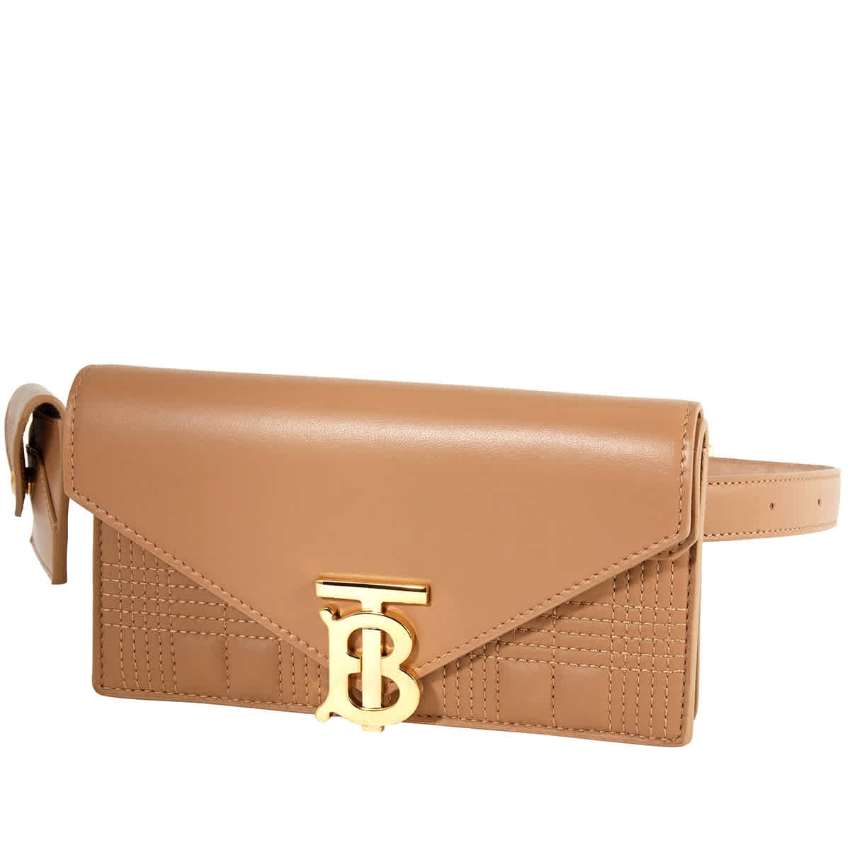Burberry Quilted Lambskin Belted TB 