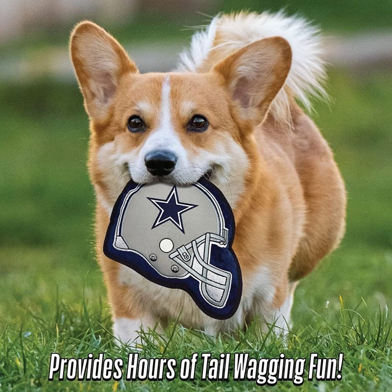 Pets First NFL Dallas Cowboys Tough Helmet Pet Dog Toy Premium