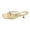 01_Gold, variant on Sandals for Women Textured Mid Heel On Style with Open Toe and Strap Detail Ideal for Everyday Wear Casual Beach Shoes Silver,9