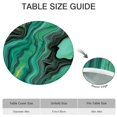 thumbnail image 6 of Green Marble Color Flow Pattern Round Fitted Tablecloth with Elastic Edge,Dining Table Cover Waterproof,Outdoor Round Tablecloth for Camping,Dining,Indoor and Outdoor, 6 of 7
