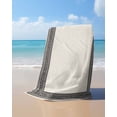 thumbnail image 4 of Black Cream Greek Key Beach Towels Oversized Super Absorbent, Geometric Greece Ancient Rustic Lightweight Bath Towel Quick Dry Sets For Bathroom/Pool/Rv Camping/Beach Play/Gym Room/Picnic 30"x60", 4 of 8