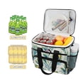 thumbnail image 2 of FORMRS Insulated Cooler Bag 24 Cans Capacity Soft Leakproof Lunch Box with Side Pockets, Peacock Feather, 2 of 7
