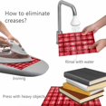 thumbnail image 4 of Placemats Set of 4, Red Plaid Woven Placemat, Linen Place Mats for Kitchen/Dining Tables, Modern Art Checkered Farmhouse Washable Table Mats for Party, 4 of 8