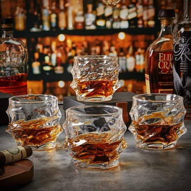 Oakmont Engraved Whiskey Stone Set with 6 Glencairn Whiskey Tasting ...