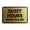 Brushed Gold, variant on Signs ByLITA Classic Framed, Quiet Hours 10 pm to 8 am Sign (Black) - Small