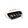 thumbnail image 2 of Astra Depot Glossy Black Double Line Kidney Grille Fit 1997-2003 BMW E39 520i 523i 525i 528i 530i 535i 540i M5, 2 of 7