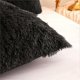 thumbnail image 4 of Set of 2 Pillowcases 50 x 70 cm, Plush Pillowcases, Very Soft, Sofa, Garden Decor, Outdoor, Black, 50 x 70 cm, 4 of 5