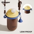 thumbnail image 6 of Sidagar 18 fl oz Leakproof Stainless Stee Insulated Water Bottle with Straw, Wide Mouth, Caramel Cone, 6 of 9