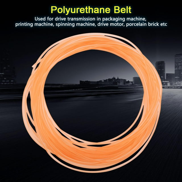 Peahefy Orange Smooth Surface PU Polyurethane Round Belt for Drive Transmission,Polyurethane Belt,Transmission Belt