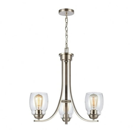 

CN320322-Thomas Lighting-3 Light Chandelier-Brushed Nickel Finish