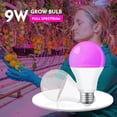 thumbnail image 2 of LED Grow Light Bulb Full Spectrum Growing Lights for Indoor Plants E26 E27 Plant Light Bulbs for Indoor Greenhouse Hydroponic Succulent, 2 of 8