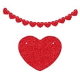 thumbnail image 2 of YujiCraft Valentine's Day Party Love Garland, 10 ft Peach Heart Banner for Wedding, Anniversary, Celebration, Home Decoration,, 2 of 7