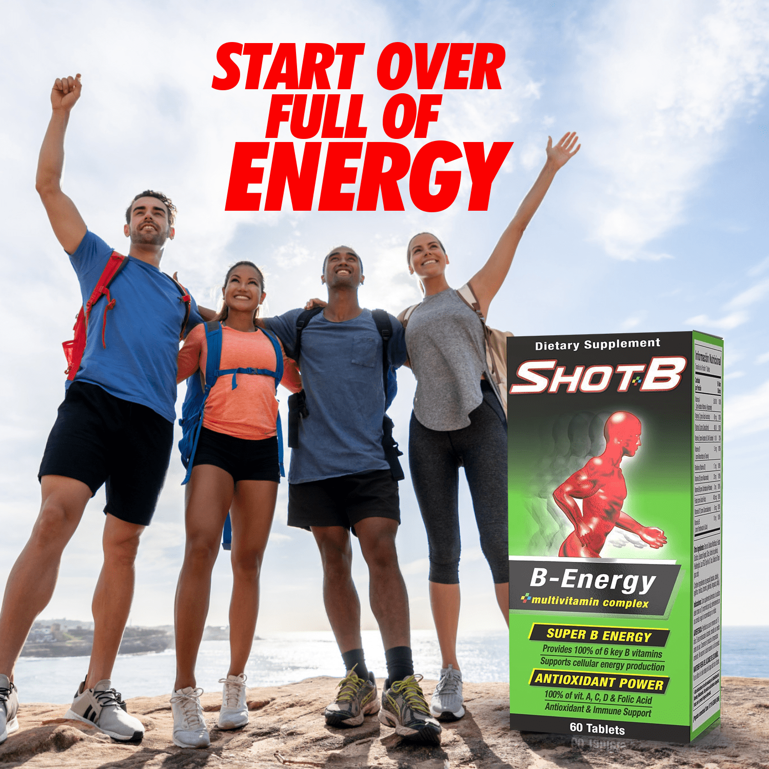 SueroX Kit, Electrolyte Drinks Berry Blast, Coconut Refresh, Lemon Lift - 21.3 Fl Oz each,Bufferin Aspirin 130ct, Shot B Energy Multivitamin 60ct, - Recovery and Refreshment Bundle