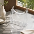 thumbnail image 4 of Clear Bag for Stadium Events Clear Sports Fan Handbags Purses, Unisex 0.4 mm Thickened Waterproof PVC, Approved for Concerts, Game Days, Clear-A, 4 of 8