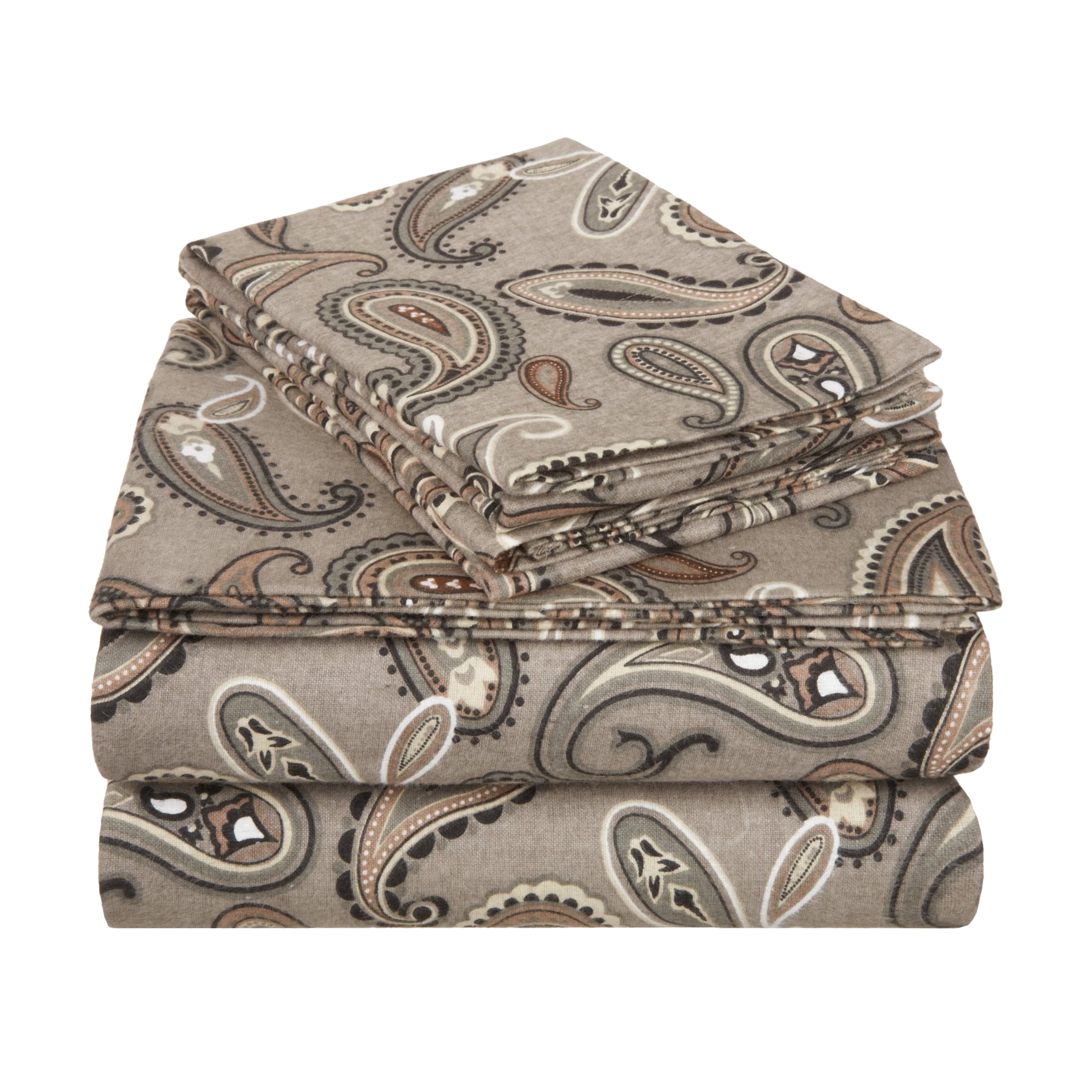 Impressions Jamila Deep Pocket Paisley Cotton Flannel Sheets