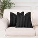 thumbnail image 1 of Chenchen Faux Fur Plush Throw Pillow Covers Black 18x18 Inch Set of 2 Decorative Soft Plush Striped Couch Pillow Cover for Sofa Cushion Cases for Couch Bed Home Decor, 1 of 1