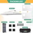 thumbnail image 7 of COBIZI 10x20 Pop Up Canopy Tent, Outdoor Party Tent With 6 Sidewall One Push Setup Glow, 3 Adjustable Height Air Vent Waterproof UPF50+, Bag, 4 Sandbag, 6 Stake, 12 Rope for Beach, Commercial, 7 of 7