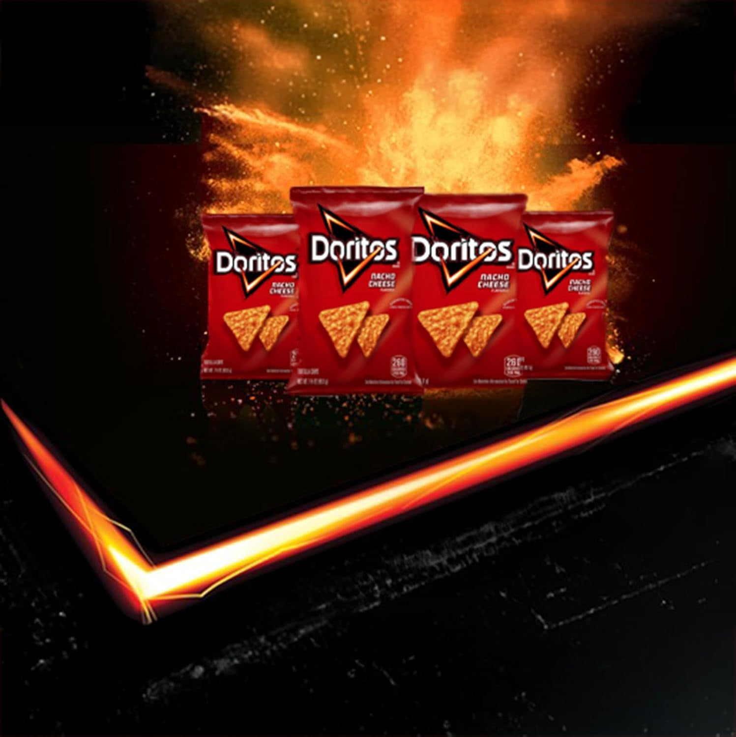Doritos Nacho Cheese Flavored Tortilla Chips, 1.75 Oz, Pack of 8, Bundled By Shoppyway