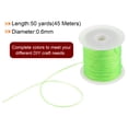 thumbnail image 2 of 1 Rollo Nylon Rebordear Hilo Anudar Cordón 0,6mm 50 Yardas Trenzado Nylon Artesanía Satén Cuerda para Pulsera Collar Kumihimo, Menta Verde Unique Bargains cordón de abalorios, 2 of 5