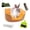 【Orange】, variant on 15.1"x11.0" Large Rabbit Litter Box Plastic Square Rabbits Pottyer With Bigger Pan Bunny Corner Toilet Smalll Disposable Liner For Guinea Pigs Hamster Chinchilla(orange)