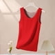 thumbnail image 4 of Sonducket Ropa térmica gruesa de cuello para mujer, ropa térmica ajustada para estudiantes y niñas, camisa cálida de estilo informal, chaleco Ropa interior Rojo Sonducket AP013584-02, 4 of 6