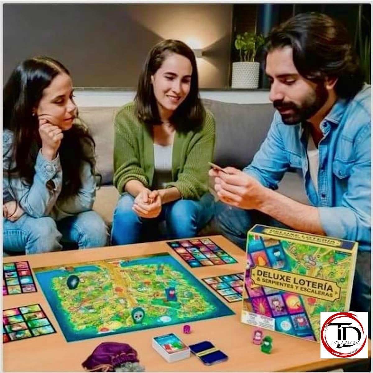 Deluxe Loteria & Serpientes Y Escaleras Traditional Mexican Board Game