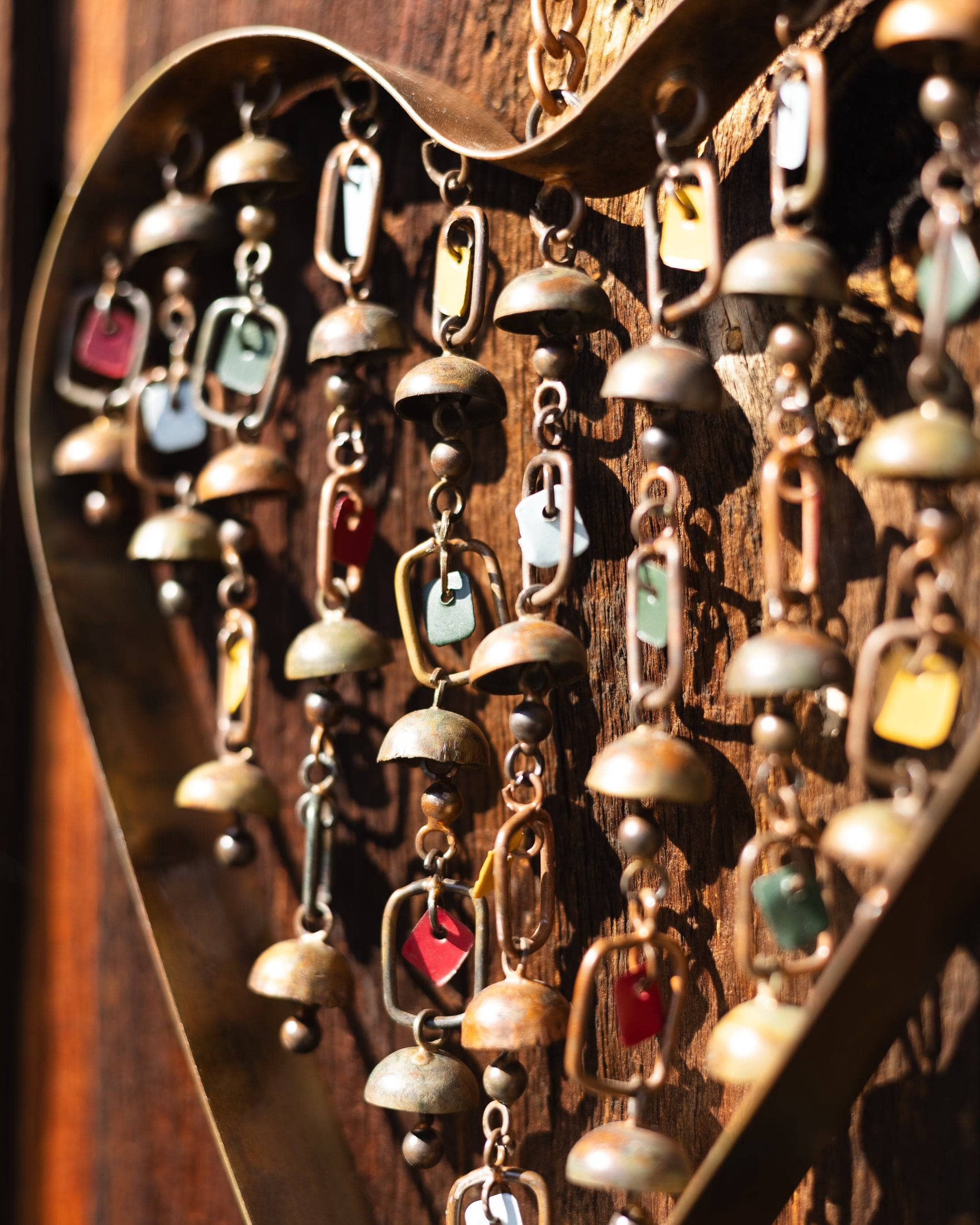 Heart with Dangles Ornament and Wind Chime, 9"