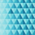 thumbnail image 1 of Ahgly Company Machine Washable Indoor Square Transitional Deep Sky Blue Area Rugs, 8' Square, 1 of 7