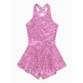 thumbnail image 4 of Alvivi Girls Jazz Modern Tap Dancewear Sleeveless Sequined Ballet Dance Leotard Dress 6-16, 4 of 6