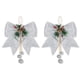 thumbnail image 3 of Injueey 2 piezas de adornos de lentejuelas de Navidad con lazo grande de Navidad, colgantes de bolas brillantes, corbata artesanal, decoración Kits de decoración para fiestas, 3 of 6