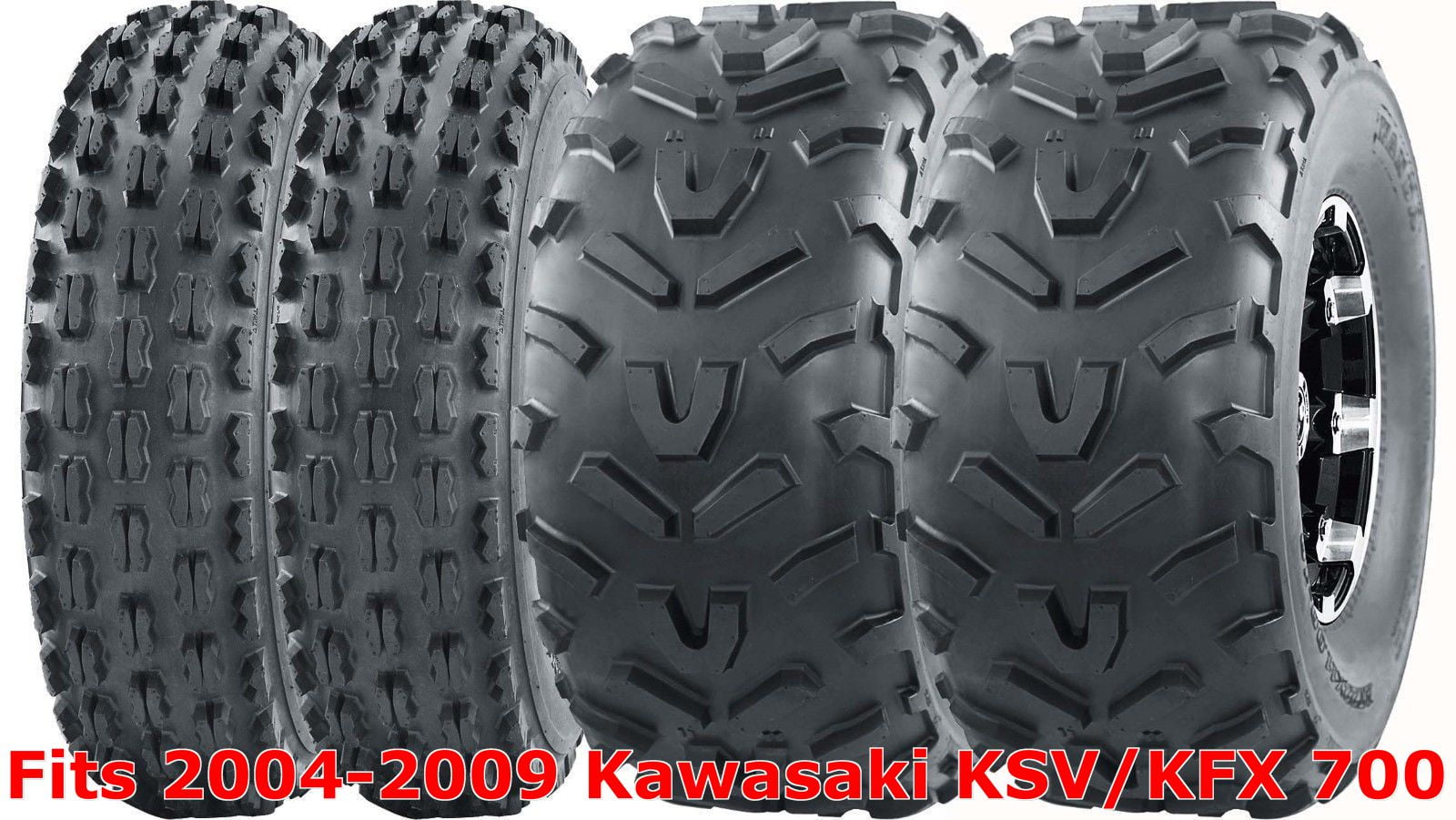 20042009 Kawasaki KSV/KFX 700 Sport ATV Complete Tire Set 22x710
