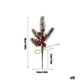 thumbnail image 4 of Specollect 20Pcs Christmas Artificial Pine Branches with Red Berry Stems- Faux Evergreen Norfolk Pine Cypress Leaves Stems- Fake Foliage Pine Needles Picks for DIY Craft Garland Home Christmas Decor, 4 of 6