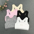 thumbnail image 7 of Sports Bras for Girls Size 14-16 Racerback Straps & Soft Elastic Cotton & Spandex 10 to 16 Years Girls Seamless Training Bras Underclothe 5Pcs, 7 of 7