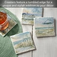 thumbnail image 6 of Thirstystone Coastal Sanctuary 4-Pack Assorted Tumbled Tile Coasters, 6 of 7