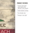 thumbnail image 3 of Manhattan Beach, California, Rustic California State Flag Birch Wood Wall Sign (6x9 Rustic Home Decor, Ready to Hang Art), 3 of 5