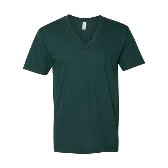 American Apparel Fine Jersey V-Neck Tee, XL, Forest