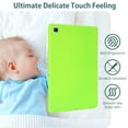 thumbnail image 3 of Allytechgroup Galaxy Tab A8 10.5" Case, Ultra Slim Fit Shockproof Anti-Scratch Protective Drop Proof Skin Friendly Case Cover for Samsung Galaxy Tab A8 10.5" 2022 SM-X200,Fluorescentgreen, 3 of 9