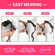 MASBRILL Dog Harness and Leash Set, No Pull Vest Harness, Reflective Adjustable Soft Padded Pet Harness with Handle for Small to Large Dogs