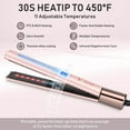 thumbnail image 4 of IG INGLAM 1 inch Infrared  Flat Iron for Hair, 2 in 1 Hair Straightener Flat Iron, Dual Voltage, Pink, 4 of 8