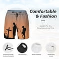 thumbnail image 3 of Balery Anzac Day Mens Swim Trunks Swim Shorts for Men Quick Dry Inseam Beach Shorts with Compression Liner Pocket-X-Large, 3 of 9